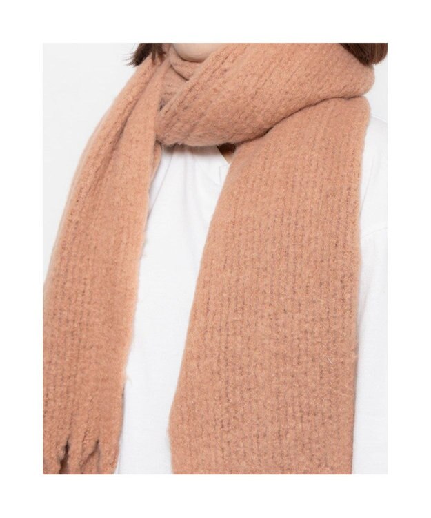 UNBILLION カシュネ cache nez / リサイクルポリラッセルニットストール オレンジ