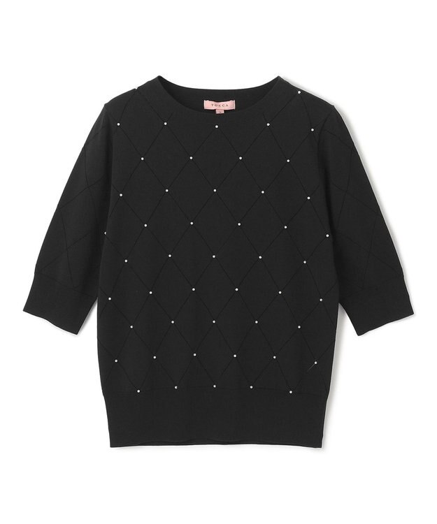 TOCCA 【洗える】SPRINGTIME KNIT ニットプルオーバー ブラック