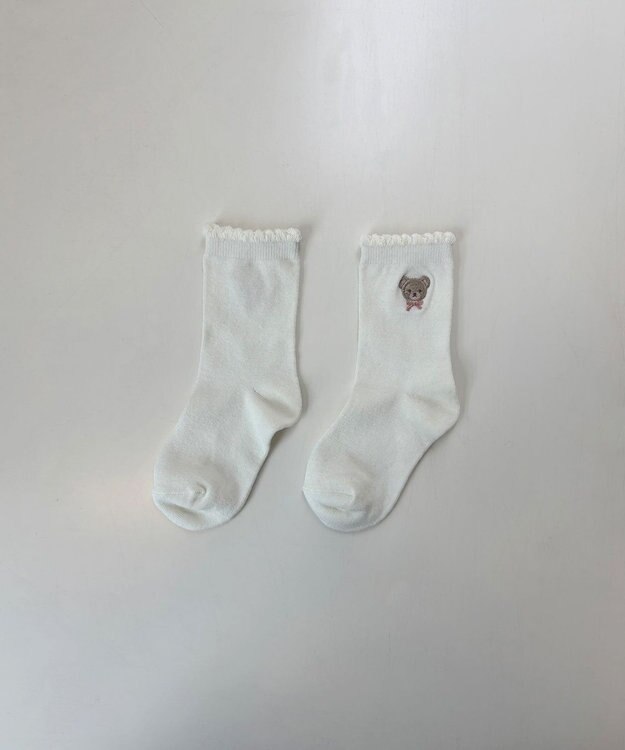 ANY KIDS 【3点セット】ソックス （くま） ブラウン