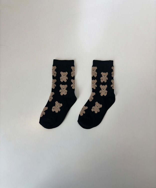 ANY KIDS 【3点セット】ソックス （くま） ブラウン