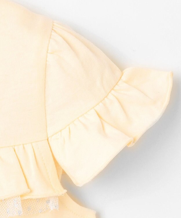 組曲 KIDS 【80-100㎝】フレアラッフル Tシャツ クリーム