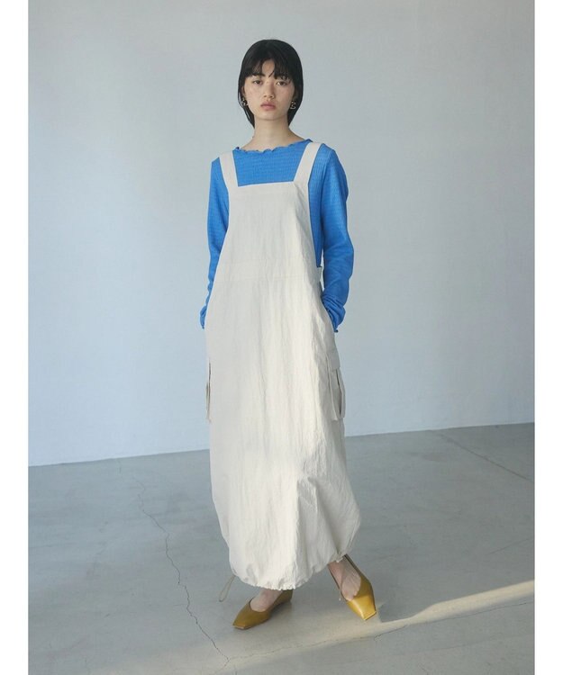 Green Parks ａ．ポケット付きジャンスカ Ivory