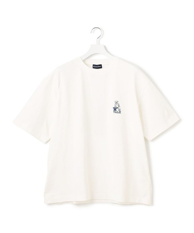 J.PRESS YORK STREET 【UNISEX】YALEバックプリント Tシャツ ホワイト系