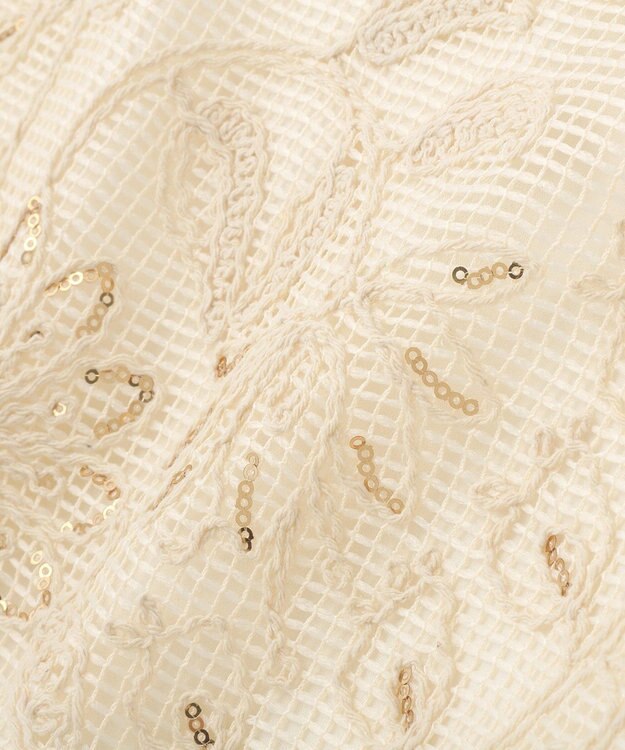 YECCA VECCA 【2点SET】刺繍メッシュキャミセットコットンTee Light Beige
