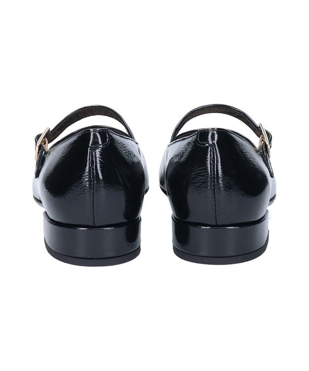 INTER-CHAUSSURES 【FABIO RUSCONI】スクエアトウワンストラップパンプス ブラックコンビ