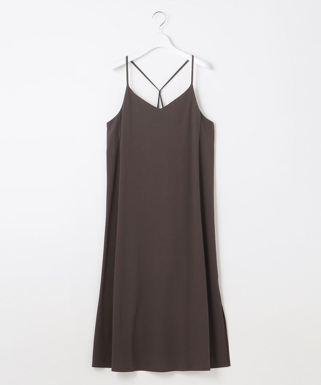 J.PRESS LADIES S 【WEB限定】サイロドライギャバ2wayストレッチ キャミワンピース ブラウン系