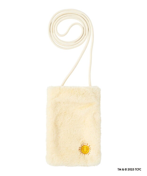 MOONBAT Care Bears(ケアベア) フェイクファーサコッシュ 手洗い可能 バッグ ライトイエロー