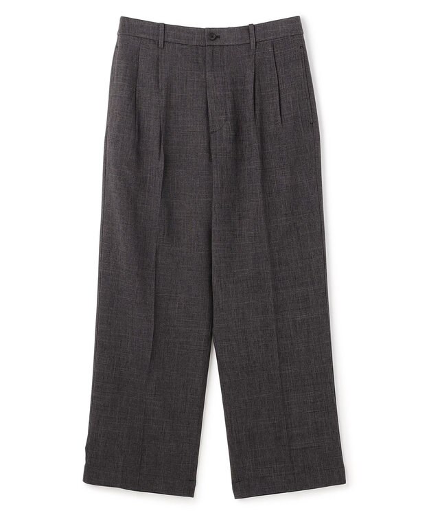 UNFILO MENS ウーリーノ 2タックスラックス グレーチェック