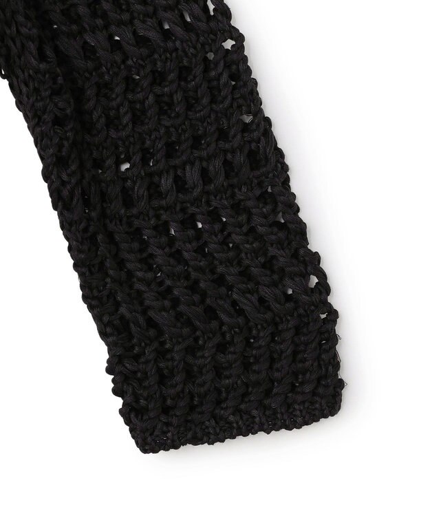 BEIGE， UVITE / コットンメッシュクロップドニット Black