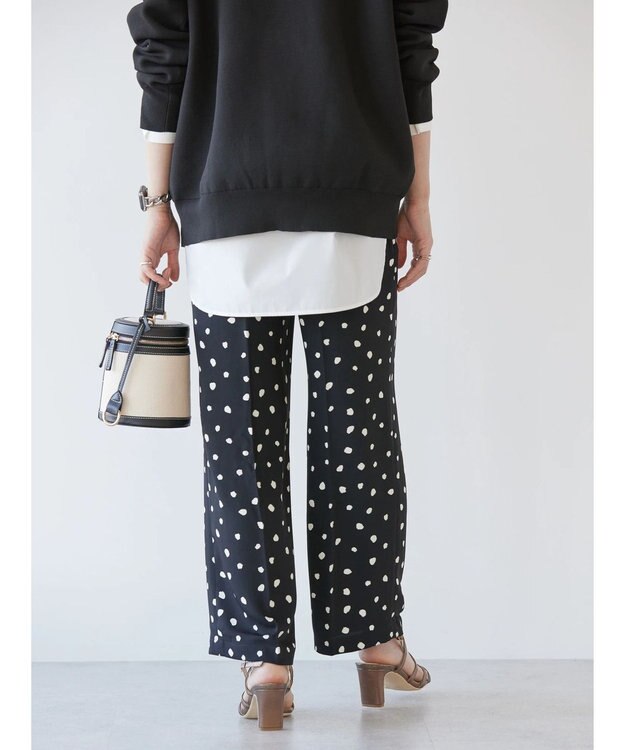 AMERICAN HOLIC 美・美・美アソートプリントストレートパンツ Black