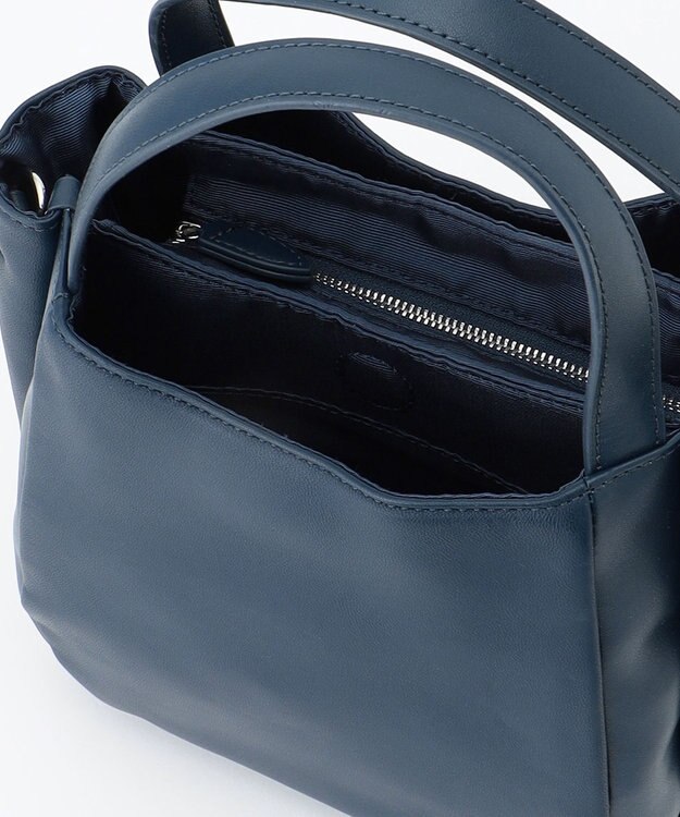 Y'SACCS イタリアンシープ 2wayラウンドトート ネイビー