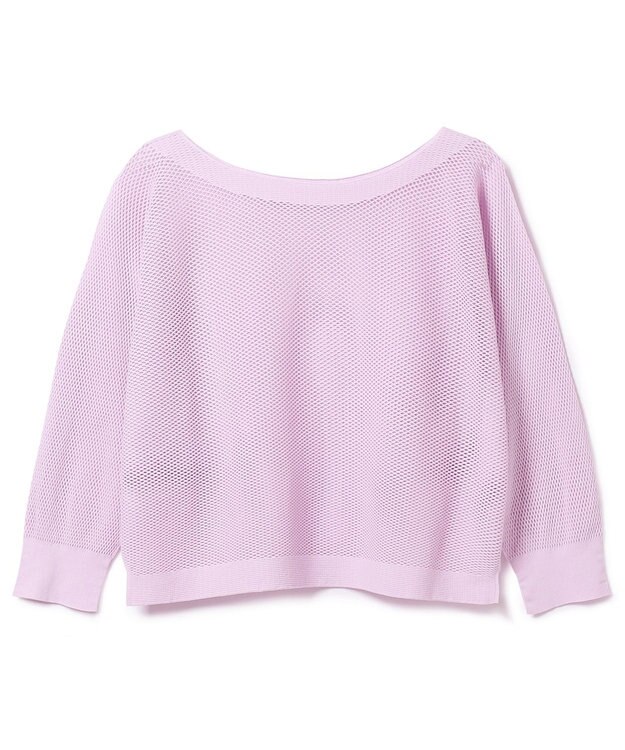 Chacott 【ノーソーイングニット】7分袖メッシュニットTシャツ アイリス