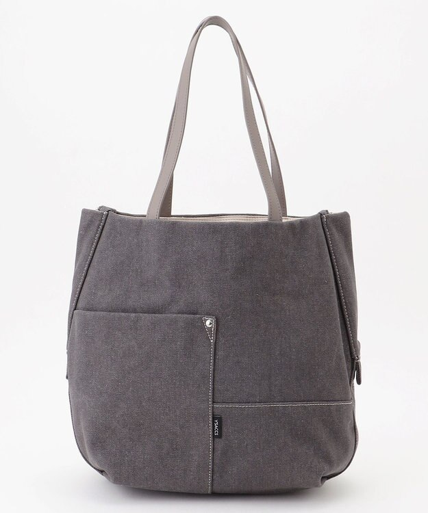 Y'SACCS デニムトートバッグ　Mサイズ グレー