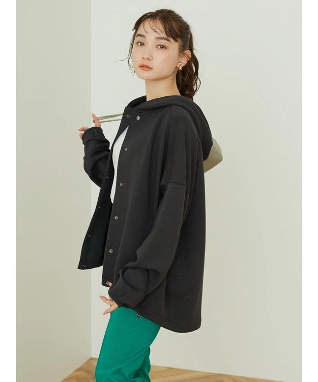 AMERICAN HOLIC ドロストポンチパーカー Black