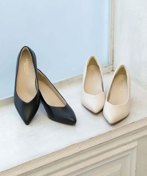 Green Parks ＥＴＳ．クッションパンプス Black