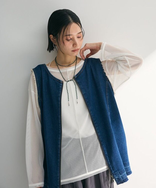 Green Parks ２ｗａｙデニムベスト Indigo