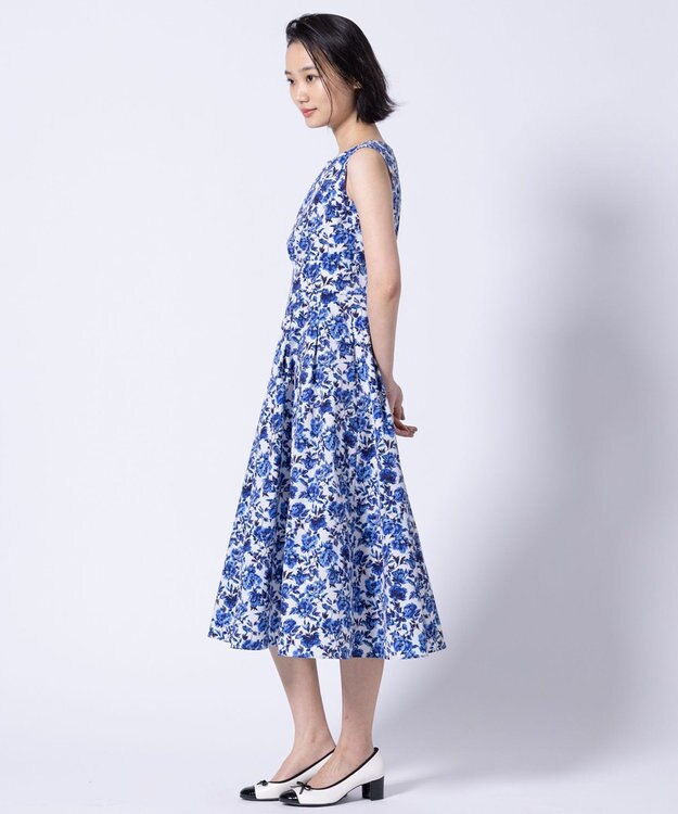 TOCCA 【美人百花掲載】【大人百花コラボ・00サイズあり・洗える・消臭】BLOOMING SPRING TIME ドレス ブルー系