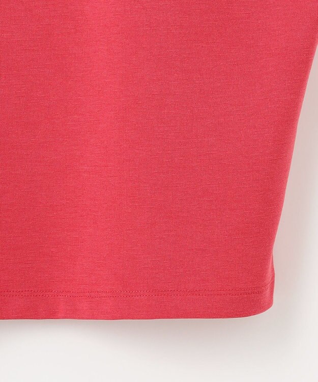 ANY 【洗濯機可/接触冷感/UVカット/アンチピリング】ドライポンチフレンチスリーブプルオーバー スカーレット