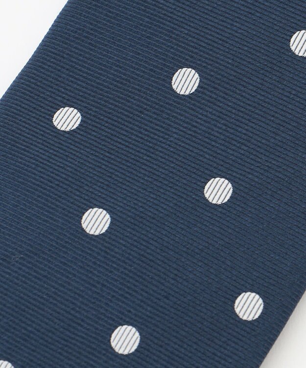 KASHIYAMA KASHIYAMAオリジナル【JAPAN MADE】ドットネクタイ ネイビー