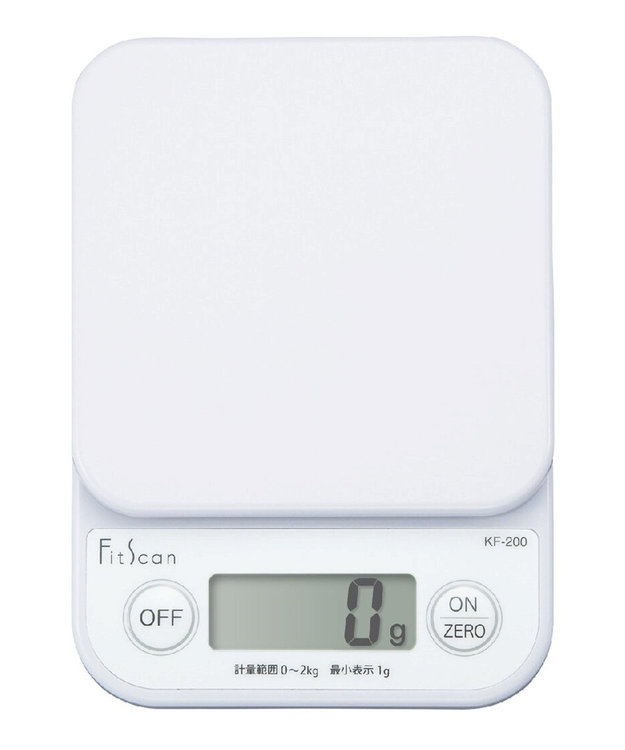 YAMATO テーブル＆キッチン 【タニタ】デジタルクッキングスケール  ホワイト  KF-200-WH ホワイト