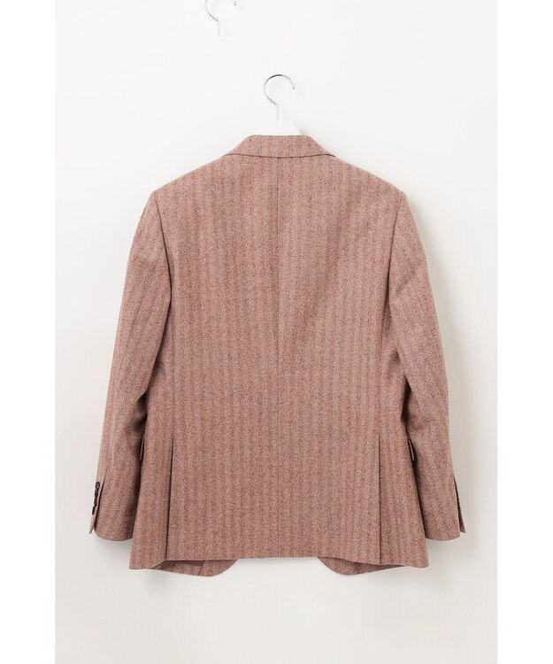 DAKS 【Tallia Di Delfino】ヘリンボーン ニューイントン・ジャケット ブラウン