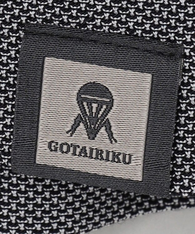 GOTAIRIKU ジャケットのインナーに最適【WEB&一部店舗限定】キレイ目 鹿の子 ビズ長袖Tシャツ ライトグレー系