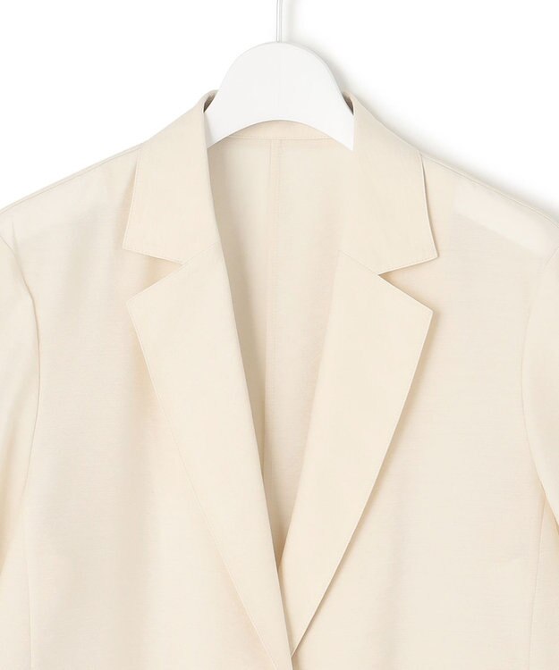 23区 【Oggi6月号掲載/速乾性/接触冷感】シアータンブラー ハーフスリーブ ジャケット ベージュ系