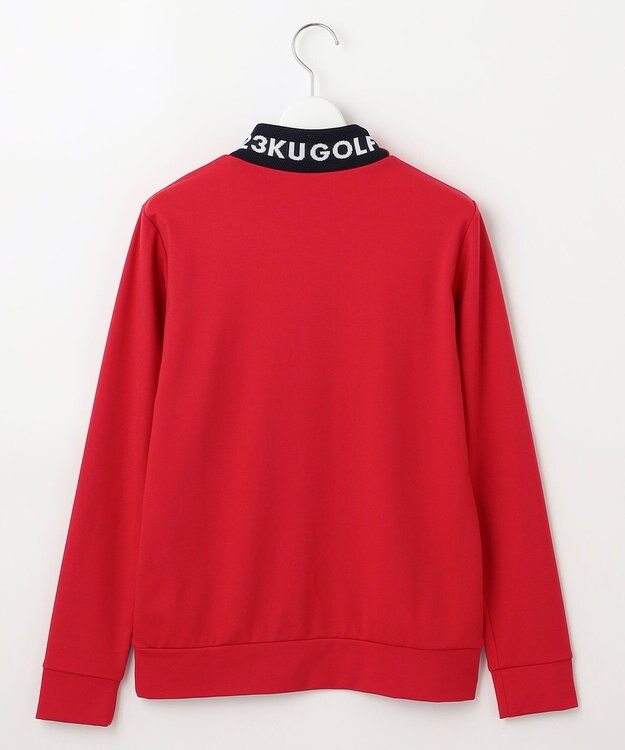 23区GOLF 【WOMEN】【吸水速乾/UVカット】スポーティ モックネックシャツ レッド系