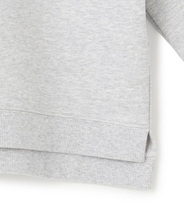 23区 S 【洗える】クリアコットンテリー ストライプフリル スウェット ライトグレー系