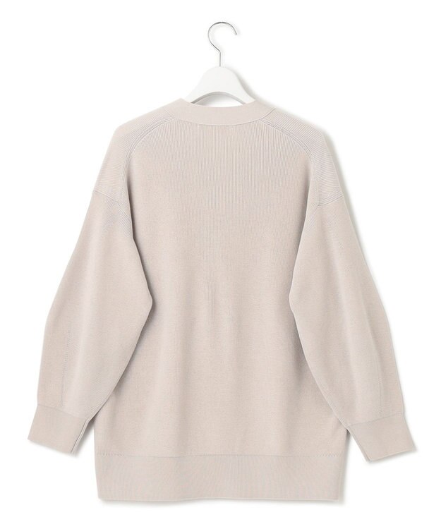 23区 【洗える】コットンアセテート カーディガン ベージュ系