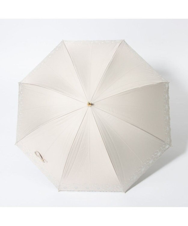 UNBILLION cache nez / グレースフラワー刺繍ショートパラソル ベージュ