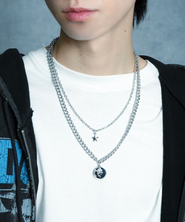 WEGO Mモチーフレイヤードネックレス 柄3