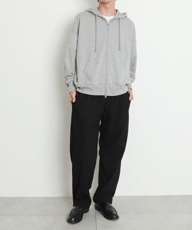 WEGO 【暖パンツ/SMLサイズ展開】裏ベロアシェフパンツ ブラック