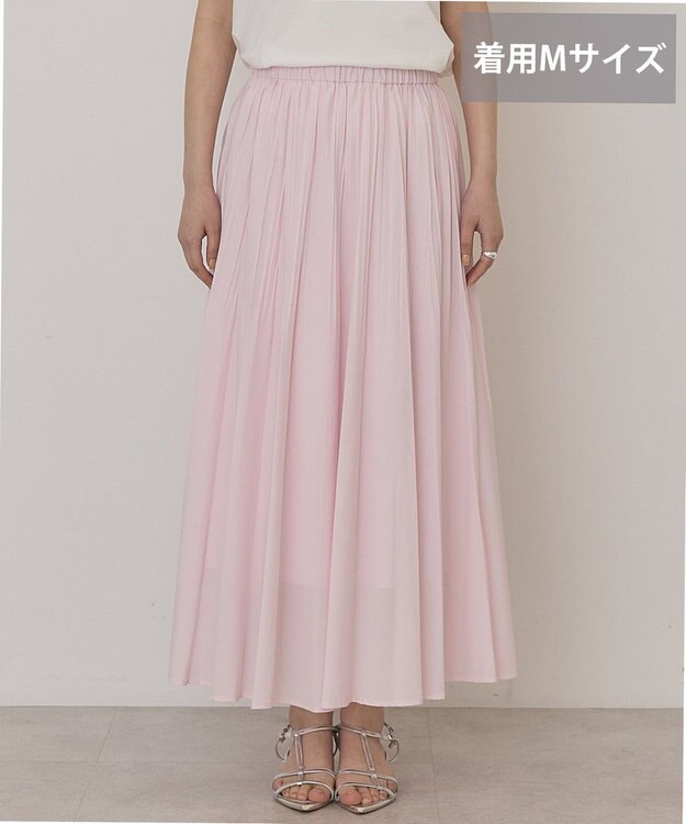 AMERICAN HOLIC 【選べる丈】シアープリーツスカート Light Pink