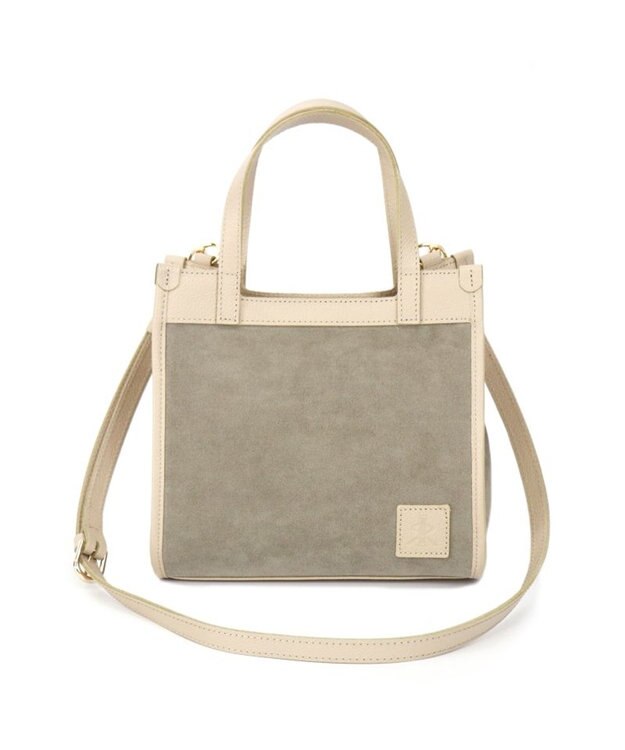 Regalo Felice 【水に強いスエード調素材 / 2way】ショルダー / REGALO GYG(グレージュ×ベージュ)