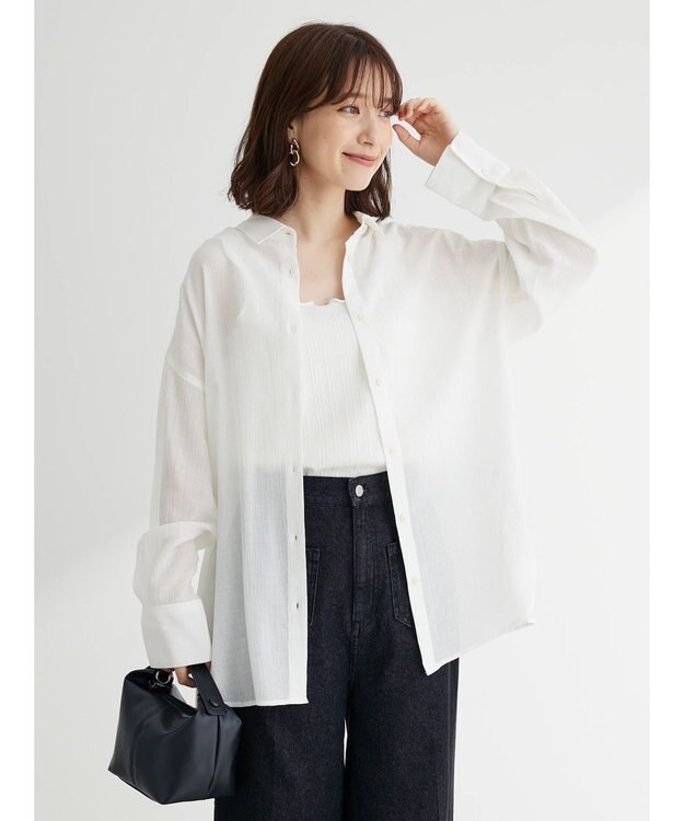 Green Parks ワッシャービッグシャツ Off White