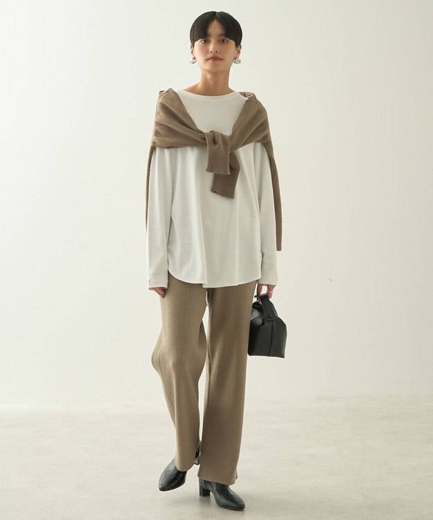 AMERICAN HOLIC ラウンドカットプルオーバー Off White