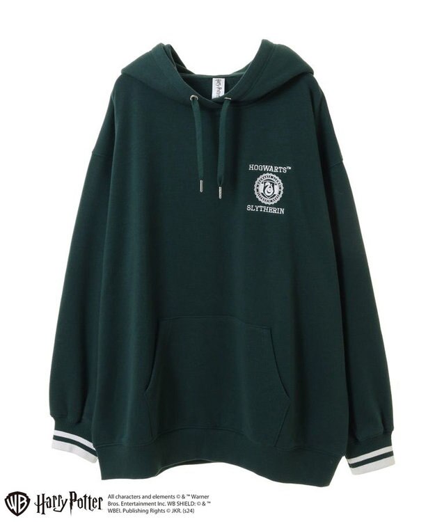Green Parks ハリー・ポッター／袖口ライン裏毛フーディー Green