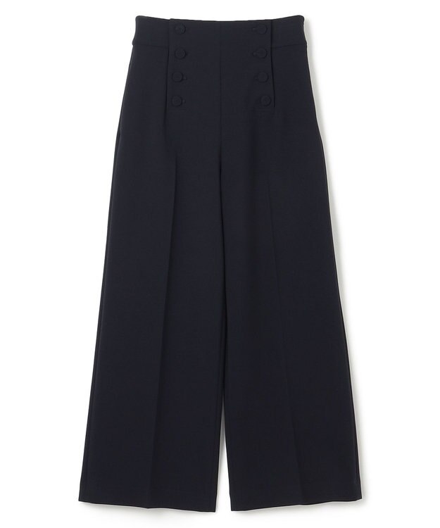 uncrave 【撥水・洗濯機洗い可】プルーフ ダブルクロス ワイド パンツ（uncrave WHITE） ネイビーA