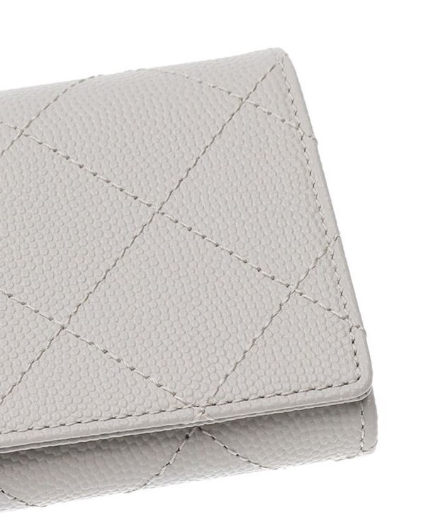 CLATHAS ベール 被せ長財布 ライトグレー