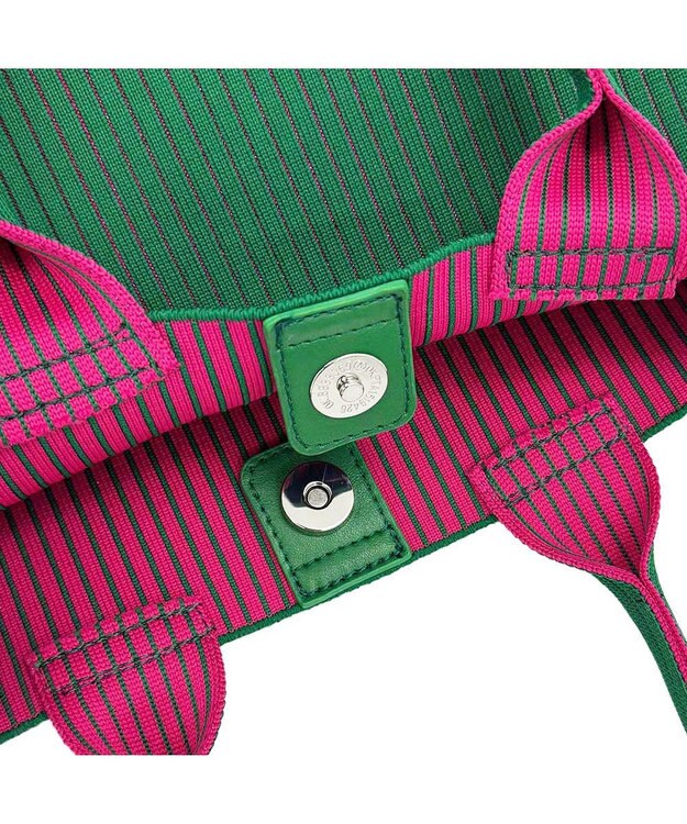 ROOTOTE 1062【ラメ糸ミックス－正方形型】LT.スクエア.グリンプス.ニット-A 04：グリーン