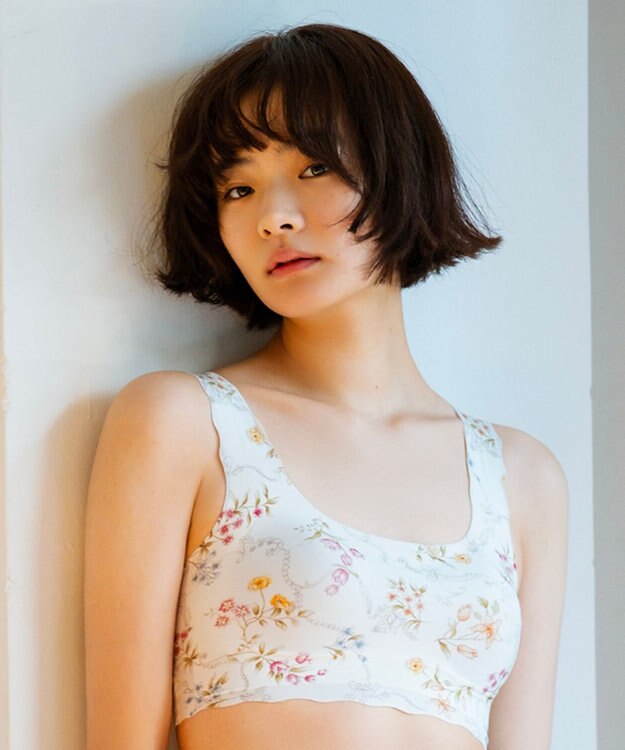 WACOAL 【GOCOCi ゴコチ】 ノンワイヤーブラ ハーフトップ まるでつけていないような着ごこち フラット仕上げ ホックなし CGG535 /ワコール ピーチ