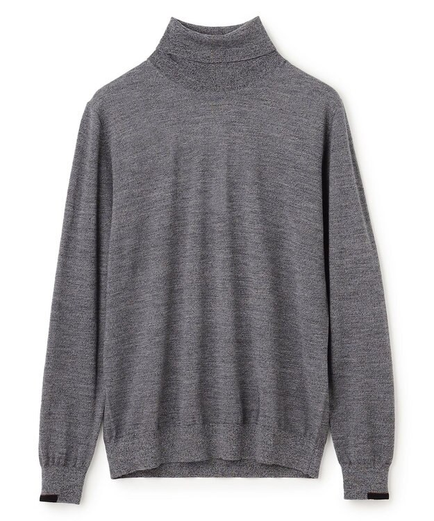 JOSEPH HOMME ウォッシャブルメリノ　タートルネックニット ライトグレー系