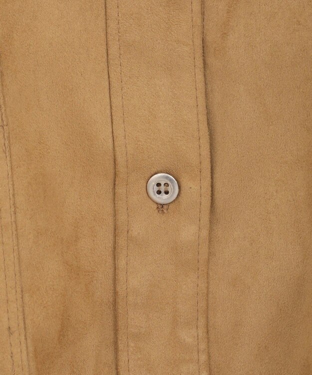 AMERICAN HOLIC Wポケットスエードライクシャツ Camel