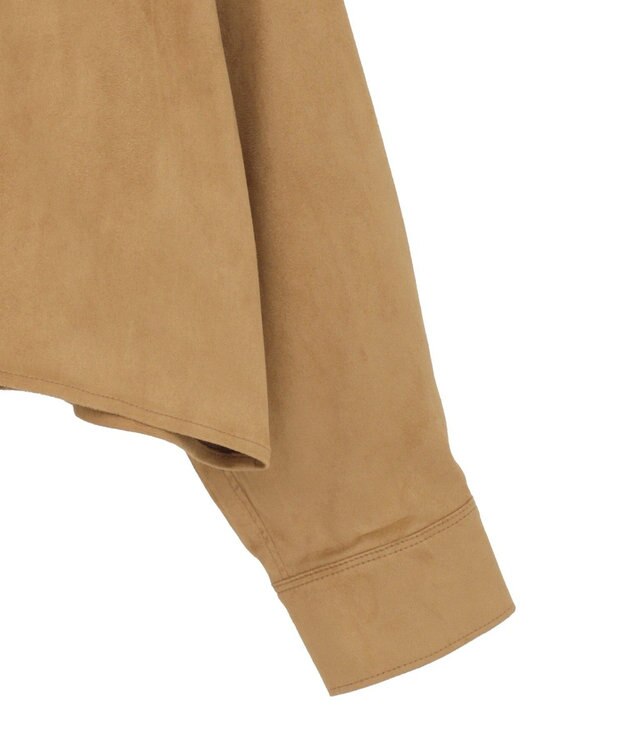 AMERICAN HOLIC Wポケットスエードライクシャツ Camel