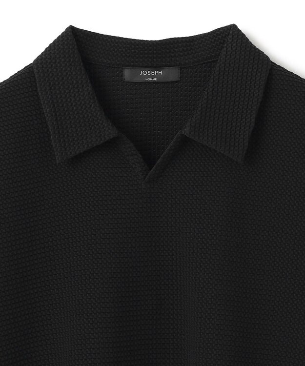 JOSEPH HOMME 【WEB限定】【オリジナル素材/シワになりにくい】ライトタックジャージー　スキッパー ブラック系