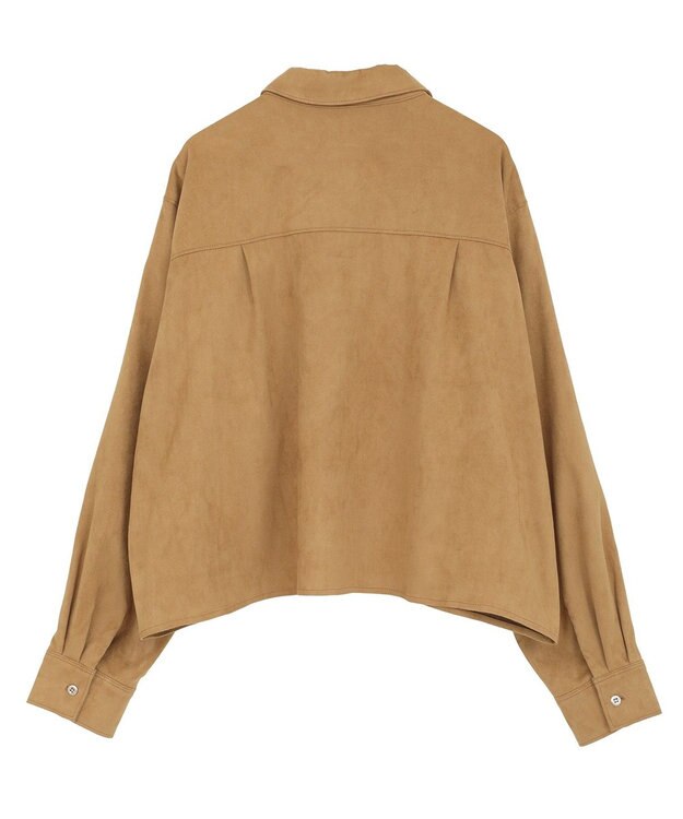AMERICAN HOLIC Wポケットスエードライクシャツ Camel