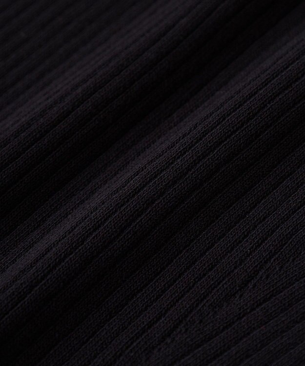 earth music&ecology ランダムリブノースリーブニット Black