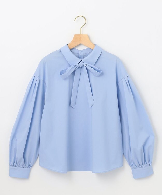 組曲 パフィシャーティング ブラウス サックスブルー系