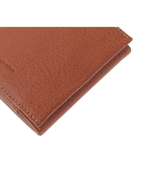 genten ミネルヴァ2 内ボックス型二つ折り財布 チャ